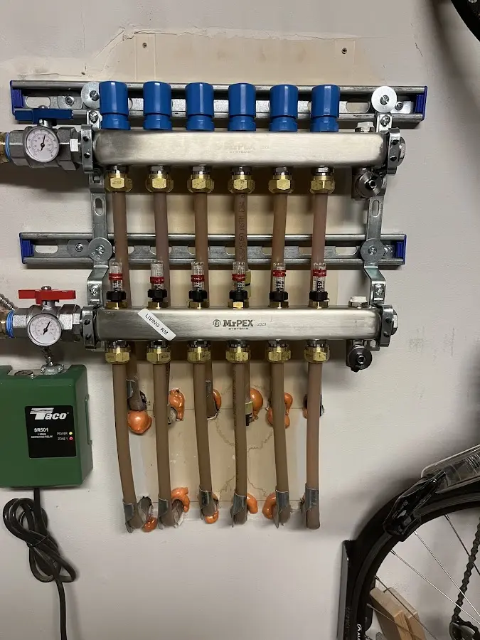 Plumber performing Gas Leak Detection at a residential property in Ridgeland